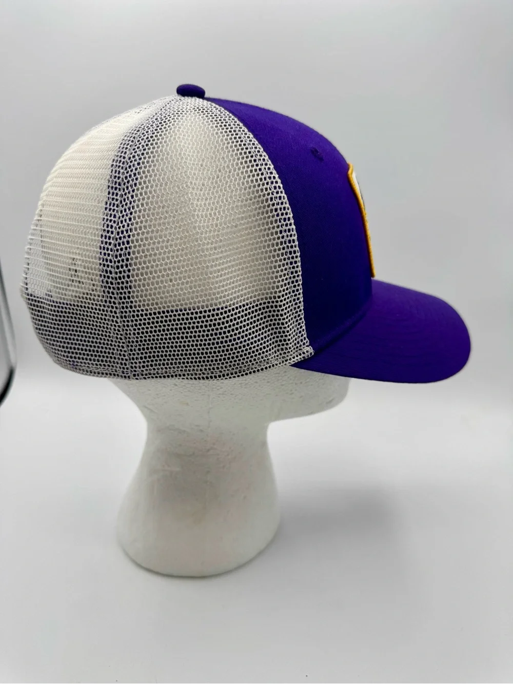 Nike LSU Tigers Classic 99 Trucker Snapback Hat Purple Throwback Logo